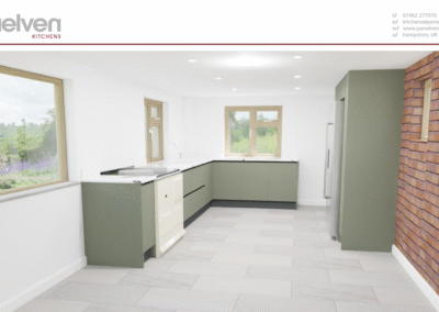 Grey Handle-less Kitchen | Panelven Kitchens | Hampshire