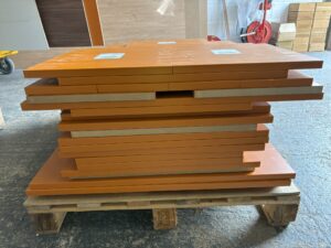 Sienna Orange, Majestic Teal & Oxidised Copper | Panelven Kitchens | Hampshire 