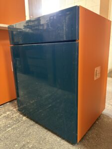 Sienna Orange, Majestic Teal & Oxidised Copper | Panelven Kitchens | Hampshire 