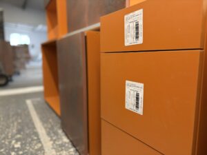 Sienna Orange, Majestic Teal & Oxidised Copper | Panelven Kitchens | Hampshire 