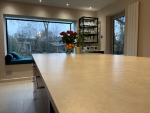 Sienna Orange, Majestic Teal & Oxidised Copper | Panelven Kitchens | Hampshire 