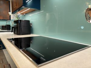 Sienna Orange, Majestic Teal & Oxidised Copper | Panelven Kitchens | Hampshire 
