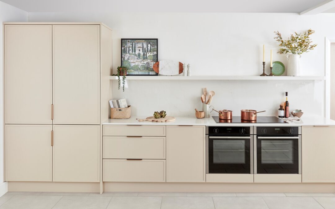 Warm Stone Skinny Shaker Kitchen | Panelven Kitchens | Hampshire