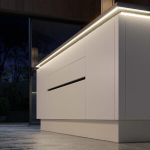 Cashmere Handle-less Kitchen | Panelven Kitchens | Hampshire