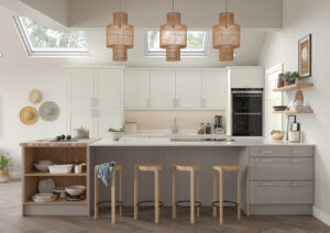 Porcelain and Cashmere - Shaker Kitchen | Panelven Kitchens | Hampshire